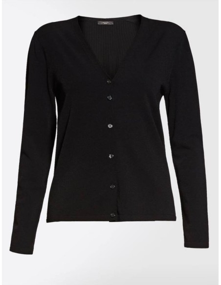 Max Mara Weekend Zefir cardigan in viscosa con dettagli plissè dietro