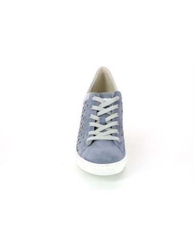 Grünland sneaker donna in pelle con zeppa