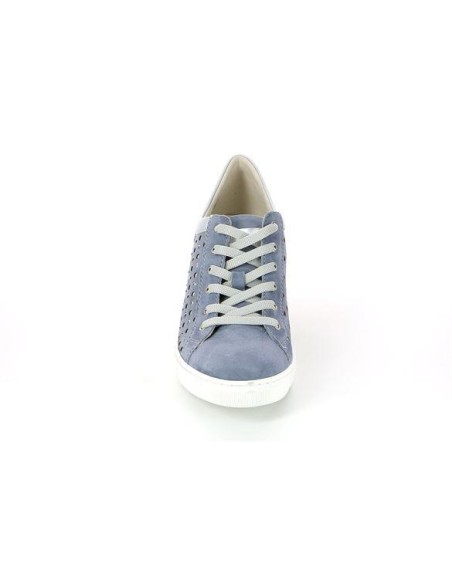 Grünland sneaker donna in pelle con zeppa