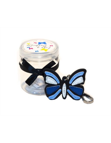 Tosca Blu portachiavi Butterfly con moschettone