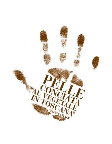 Meloni lavorazione artigianale cartella due scomparti e due manici reg