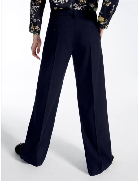 Max Mara Weekend Godezia pantalone palazzo in lana stretch