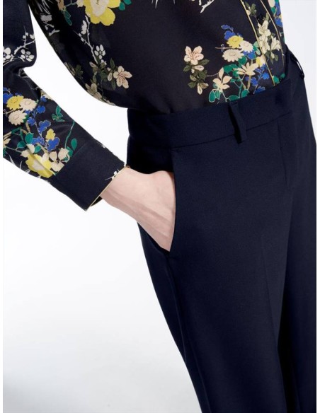 Max Mara Weekend Godezia pantalone palazzo in lana stretch