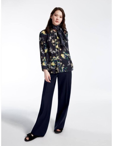 Max Mara Weekend Godezia pantalone palazzo in lana stretch