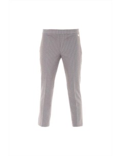 Luckylu pantalone trombetta micro jacquard