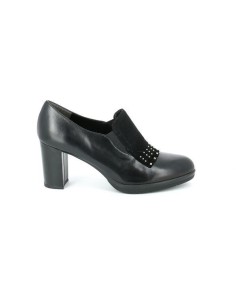 Grünland decolletè in pelle liscia con inserti in camoscio 2