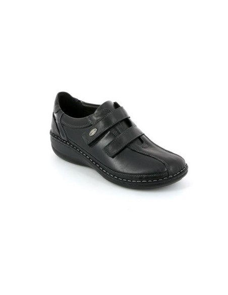 Grünland scarpa in pelle doppio velcro