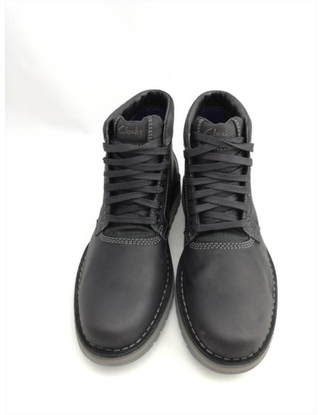 Clark's Varby Top scarponcino uomo in pelle liscia allacciata