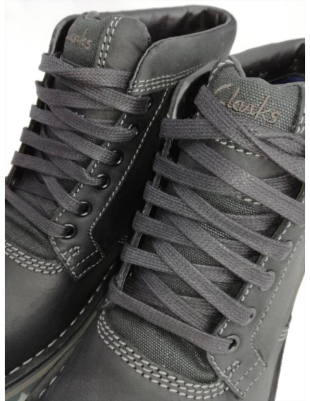 Clark's Varby Top scarponcino uomo in pelle liscia allacciata