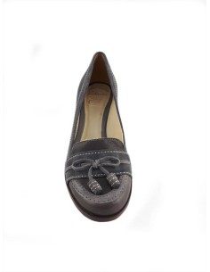 Clarks Dundon Walk scarpa donna in pelle con zeppa e nappine 2