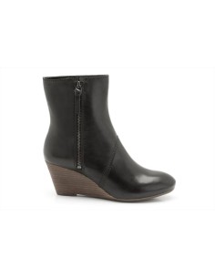Clarks Master Game tronchetto donna in pelle con zeppa