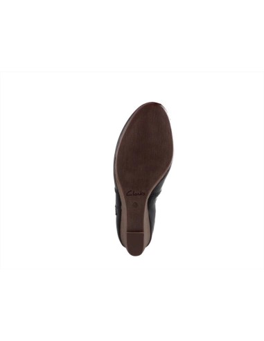 Clarks Master Game tronchetto donna in pelle con zeppa