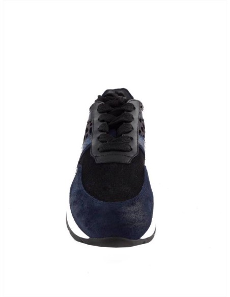 Janet Sport sneaker in pelle e tessuto multicolore