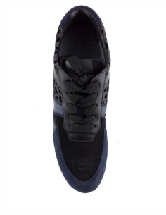 Janet Sport sneaker in pelle e tessuto multicolore 2