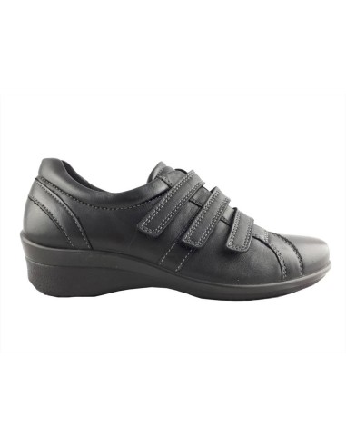 Ecco sneaker donna  in pelle liscia con triplo velcro