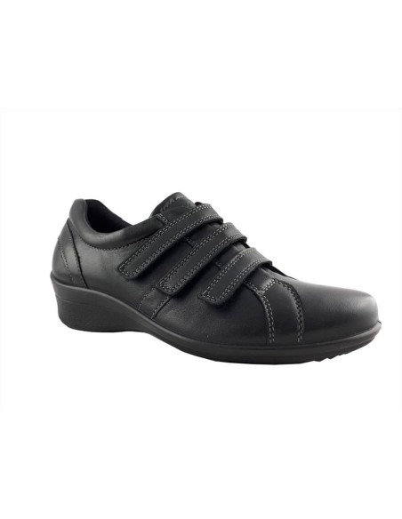 Ecco sneaker donna  in pelle liscia con triplo velcro