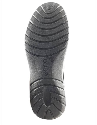 Ecco scarponcino donna in pelle liscia stringato