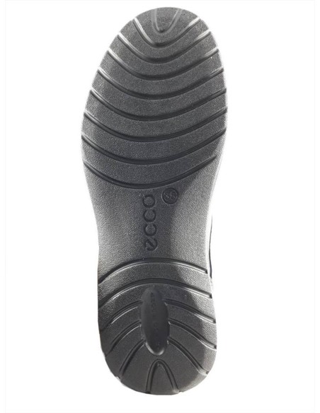 Ecco scarponcino donna in pelle liscia stringato