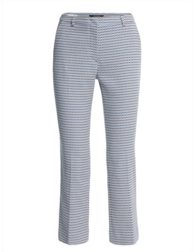 Max Mara Weekend Grecia pantalone donna in cotone stretch microstampa