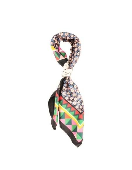 Tosca Blu Orchidea foulard donna in seta stampato