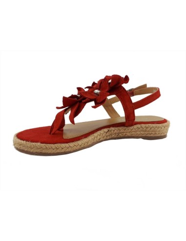 Ape Pazza sandalo infradito donna in pelle con decorazioni floreali e 