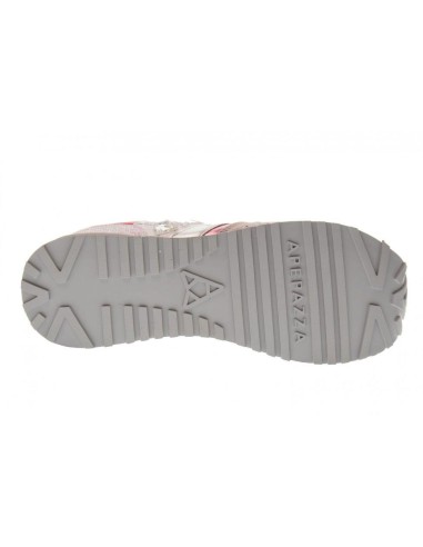 Ape Pazza sneaker donna in pelle con zeppa interna e dettagli glittera