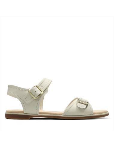 Clarks Bay Primrose sandalo basso donna in pelle con doppia fibbia