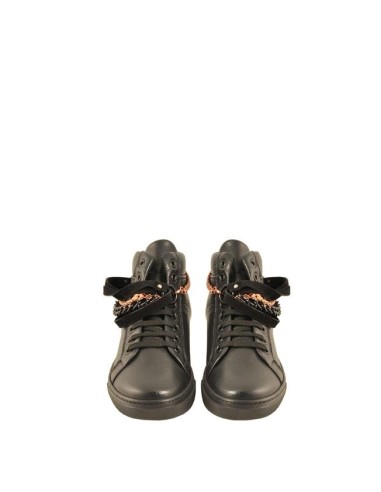 Tosca Blu Pretty Cherry sneaker alta da donna in pelle con applicazion