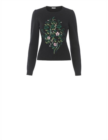 I Blues Fred maglione da donna in lana intarsiato a fiori