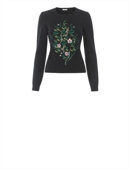 I Blues Fred maglione da donna in lana intarsiato a fiori