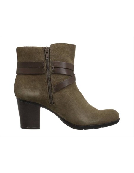 Clarks Enfield Coco tronchetto da donna in pelle scamosciata con tacco