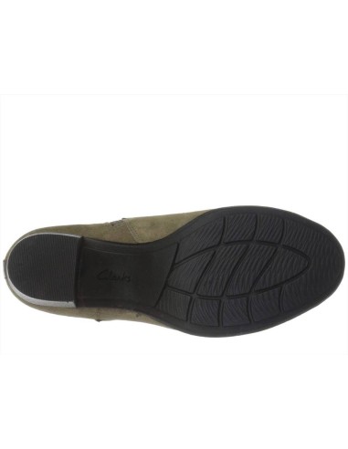 Clarks Enfield Coco tronchetto da donna in pelle scamosciata con tacco