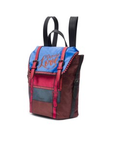 Tosca Blu Choose Love zainetto da donna in velluto serigrafato multico 2