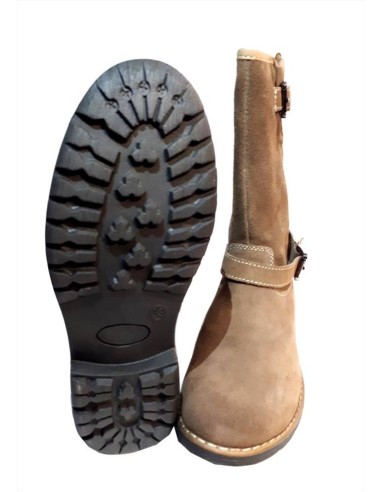 Grünland Junior stivaletto in pelle scamosciata con fibbie laterali