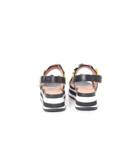 Janet Sport sandalo platform con due fasce con applicazioni 2