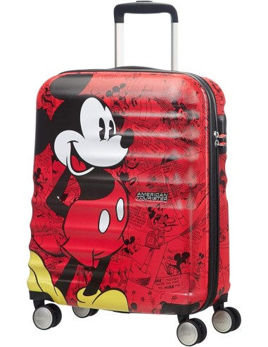 American Tourister Wavebreaker Disney valigia trolley cabina 4 ruote 5