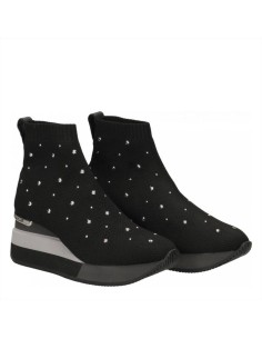 Apepazza tronchetto basso da donna sportivo a calza con strass 2