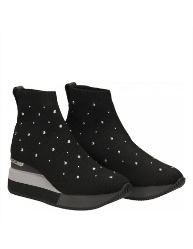 Apepazza tronchetto basso da donna sportivo a calza con strass