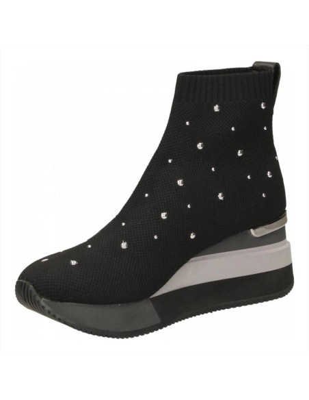 Apepazza tronchetto basso da donna sportivo a calza con strass