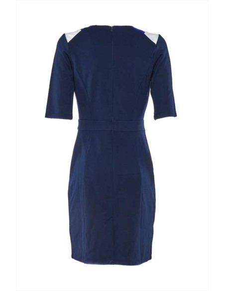 Luckylu abito da donna a tubino con inserti colorati