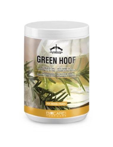 Veredus Green Hoof unguento per zoccoli all'olio di timo, vitamina F e