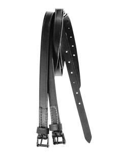 JM coppia di lacciolini in cuoio per speroni spagnoli