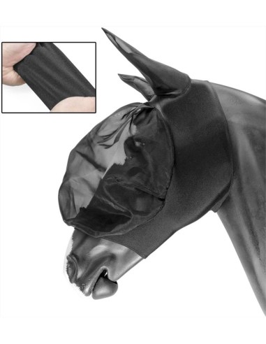 Umbria Equitazione maschera antimosche in Lycra elasticizzato con copr