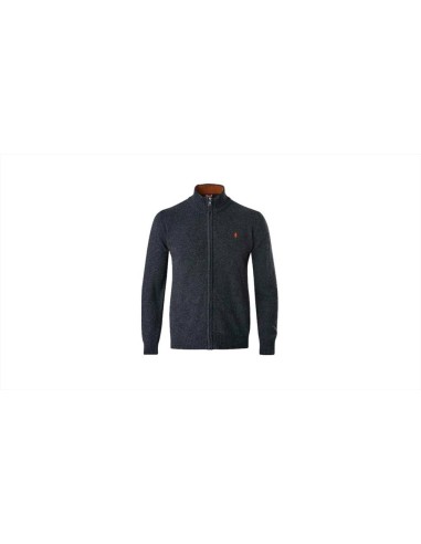 MCS maglia uomo in lana chiusura zip