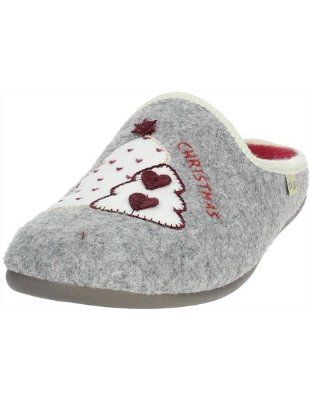 Grünland pantofola da donna stampa Merry Christmas