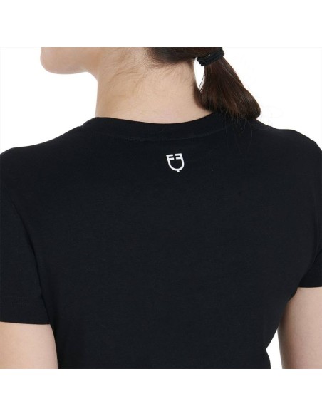 Amahorse t-dhirt donna manica corta stampa cavallino