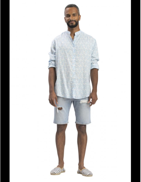 Terre Rouge camicia leggera stampata da uomo