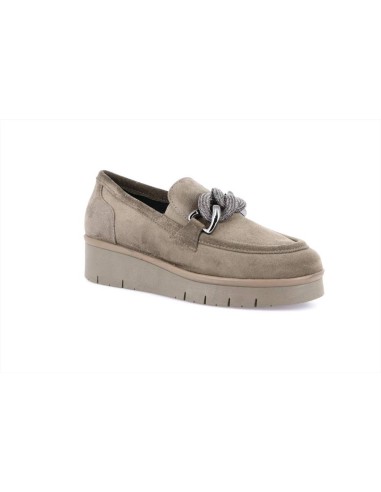Grünland scarpa mocassino da donna in camoscio