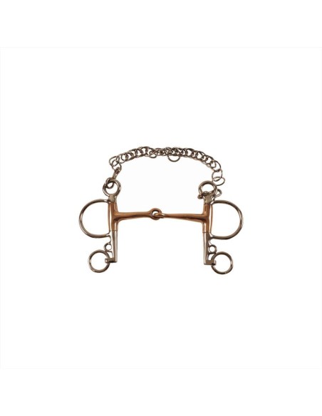 Umbria Equitazione pelham snodato in acciaio inox ad aste corte imbocc