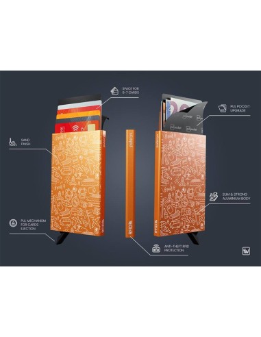 Pularys ZEN RFID Porta carte di credito "VACATION"